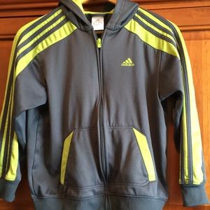 Boys Adidas hooded jacket size 11-12